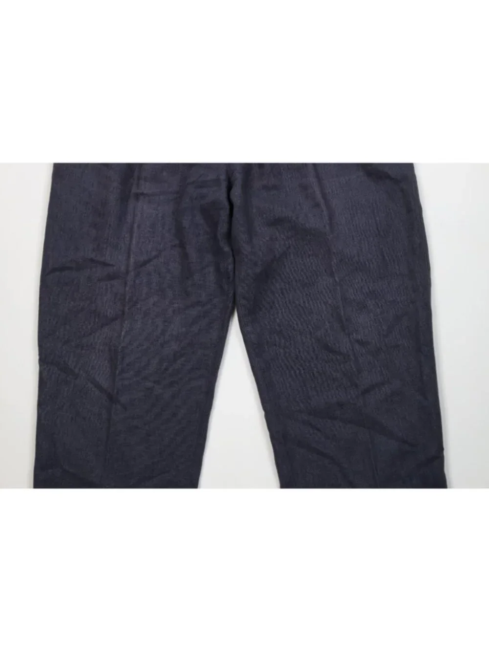 Vintage 90s Streetwear Mens 34x30 Faded Baggy Wide Leg Linen Chino Pants Blue